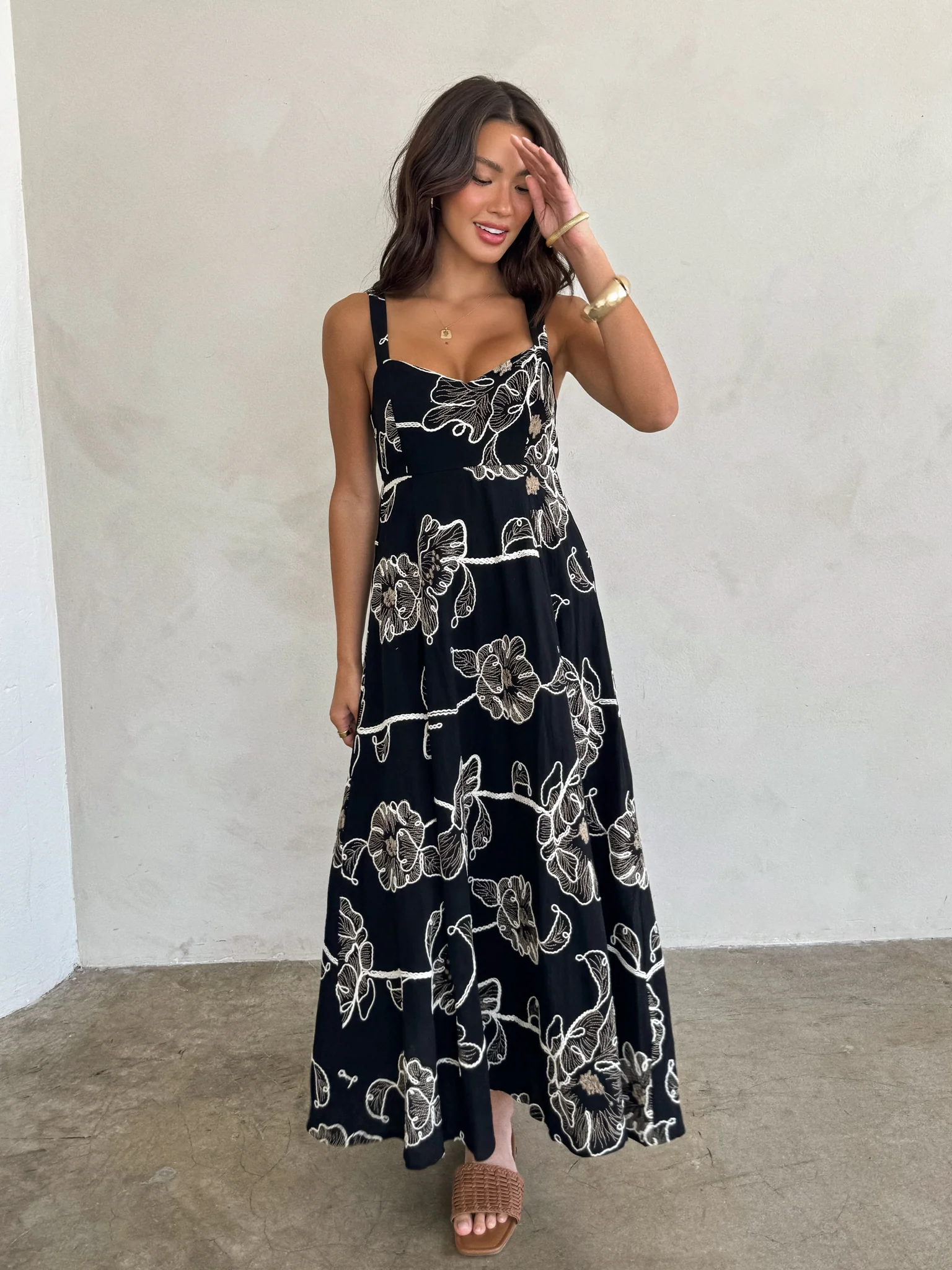 Celia Floral Midi Dress - Image 2