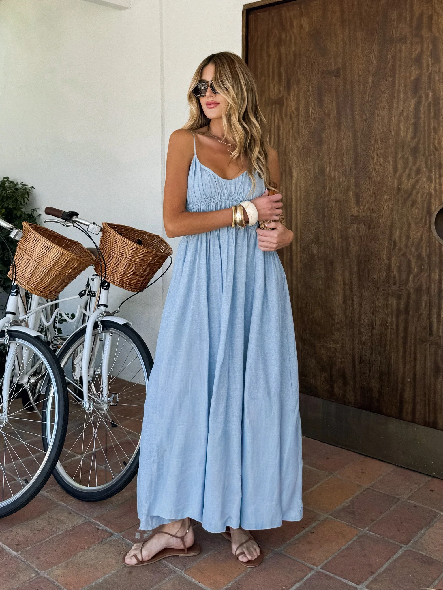 Pacifica Linen Midi Dress - Image 3