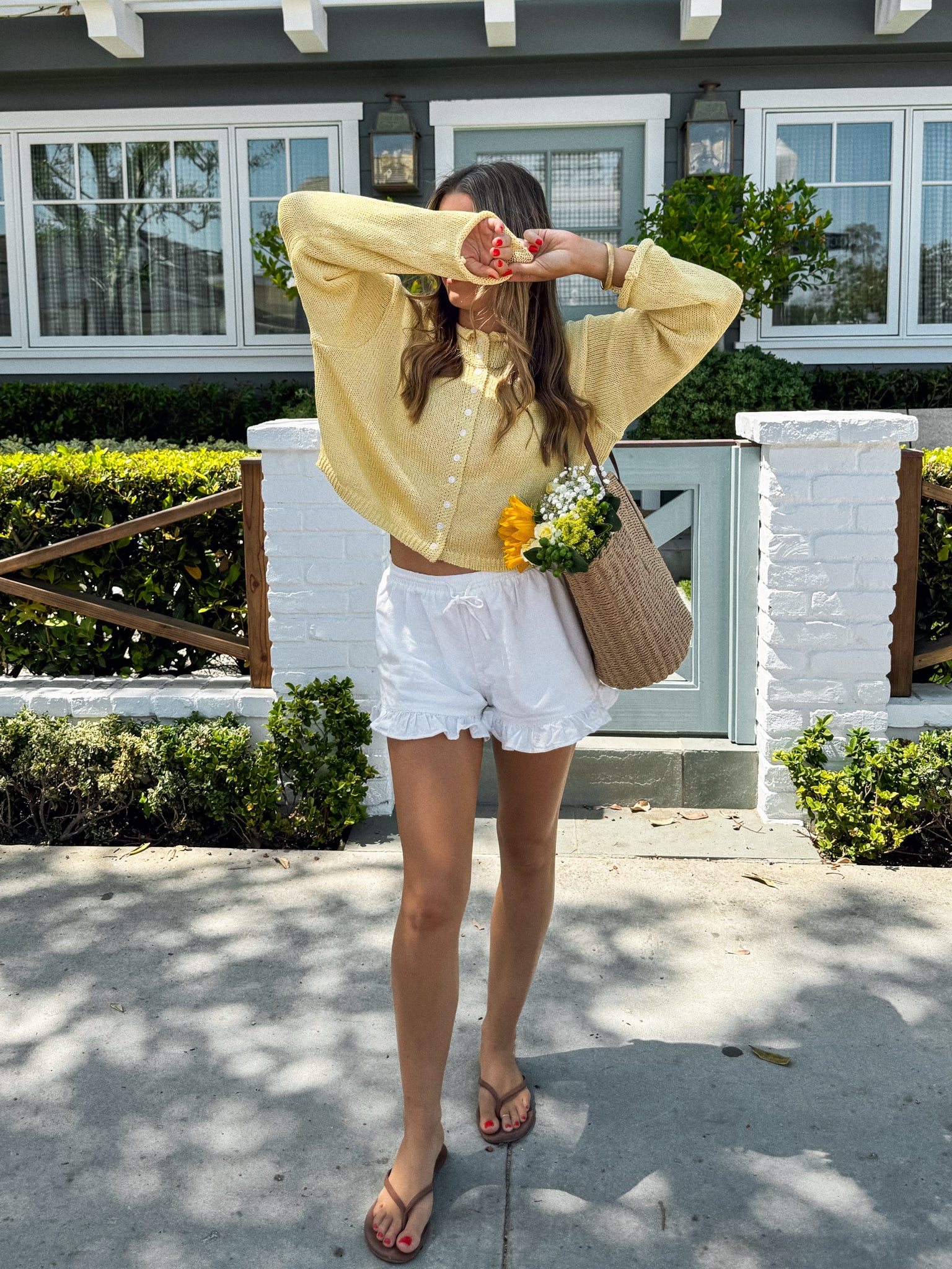 Beachside Knit Sweater in Banana - Image 6