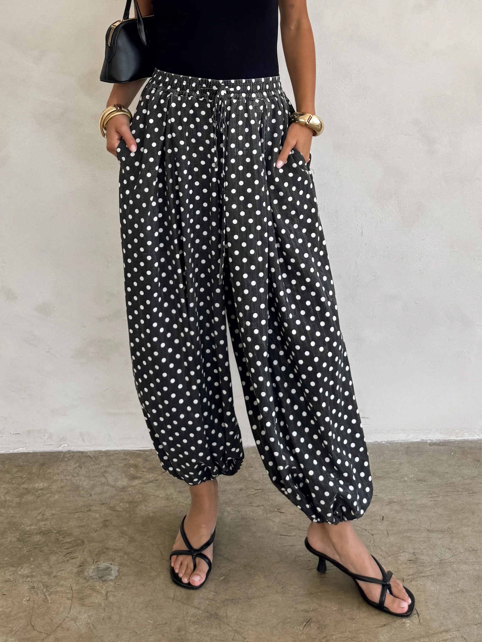 Paradise Polka Dot Balloon Pants - Image 3