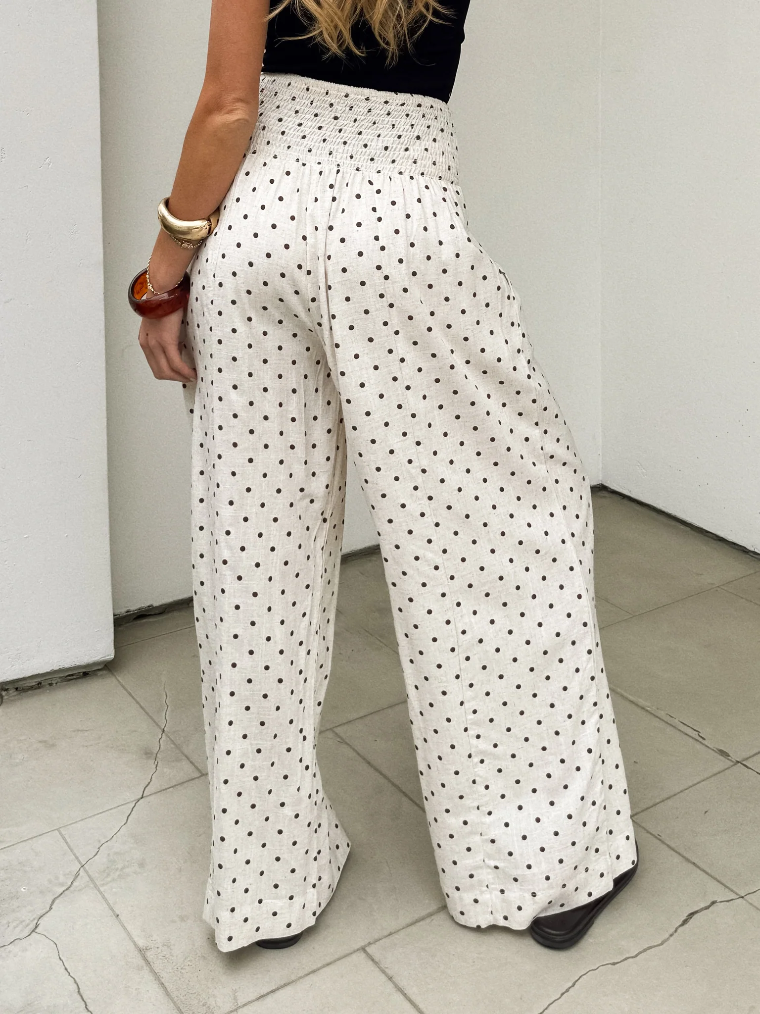 On the Dot Wide Leg Pants - Image 3