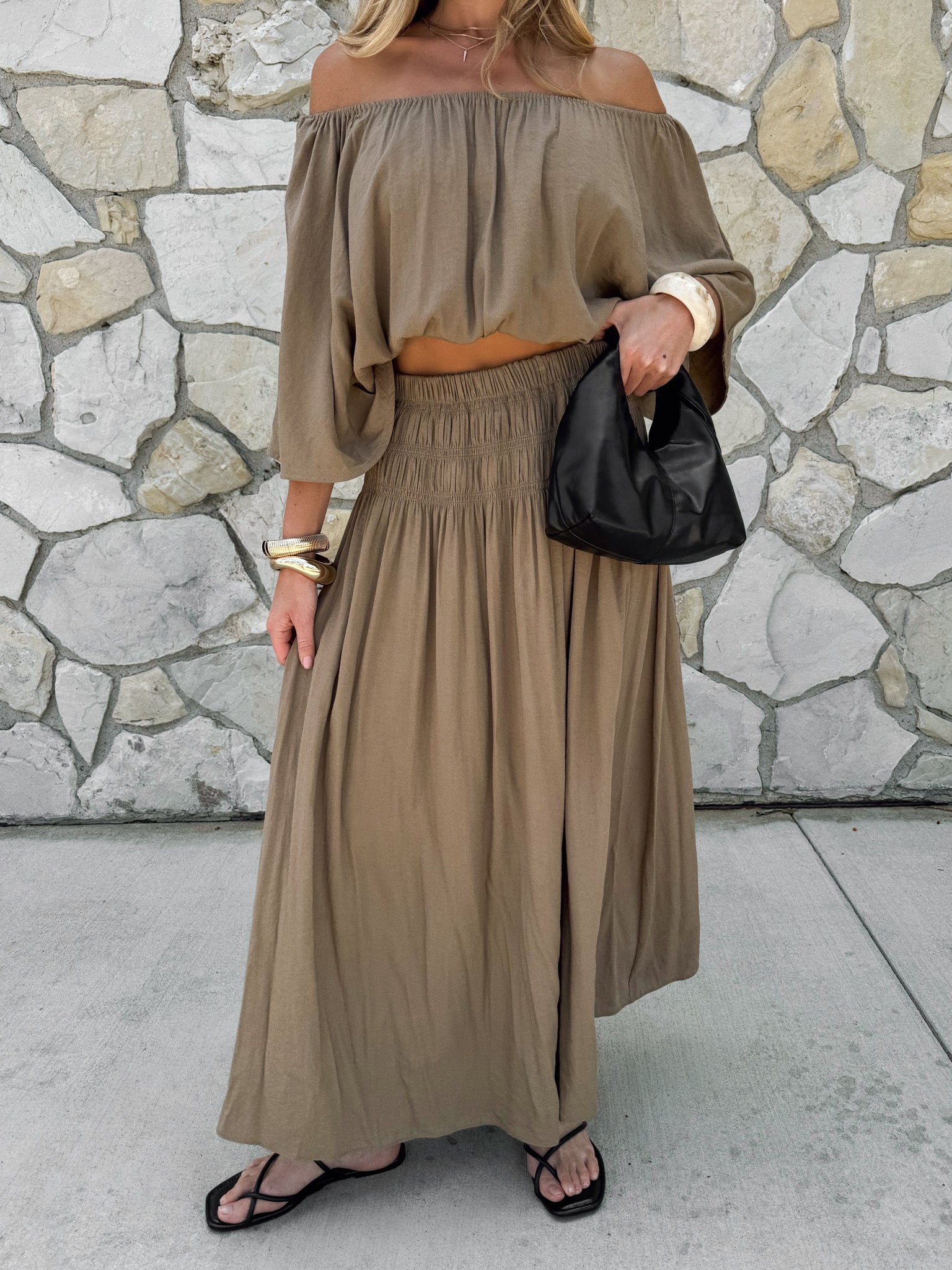 Mona Smocked Maxi Skirt - Image 4