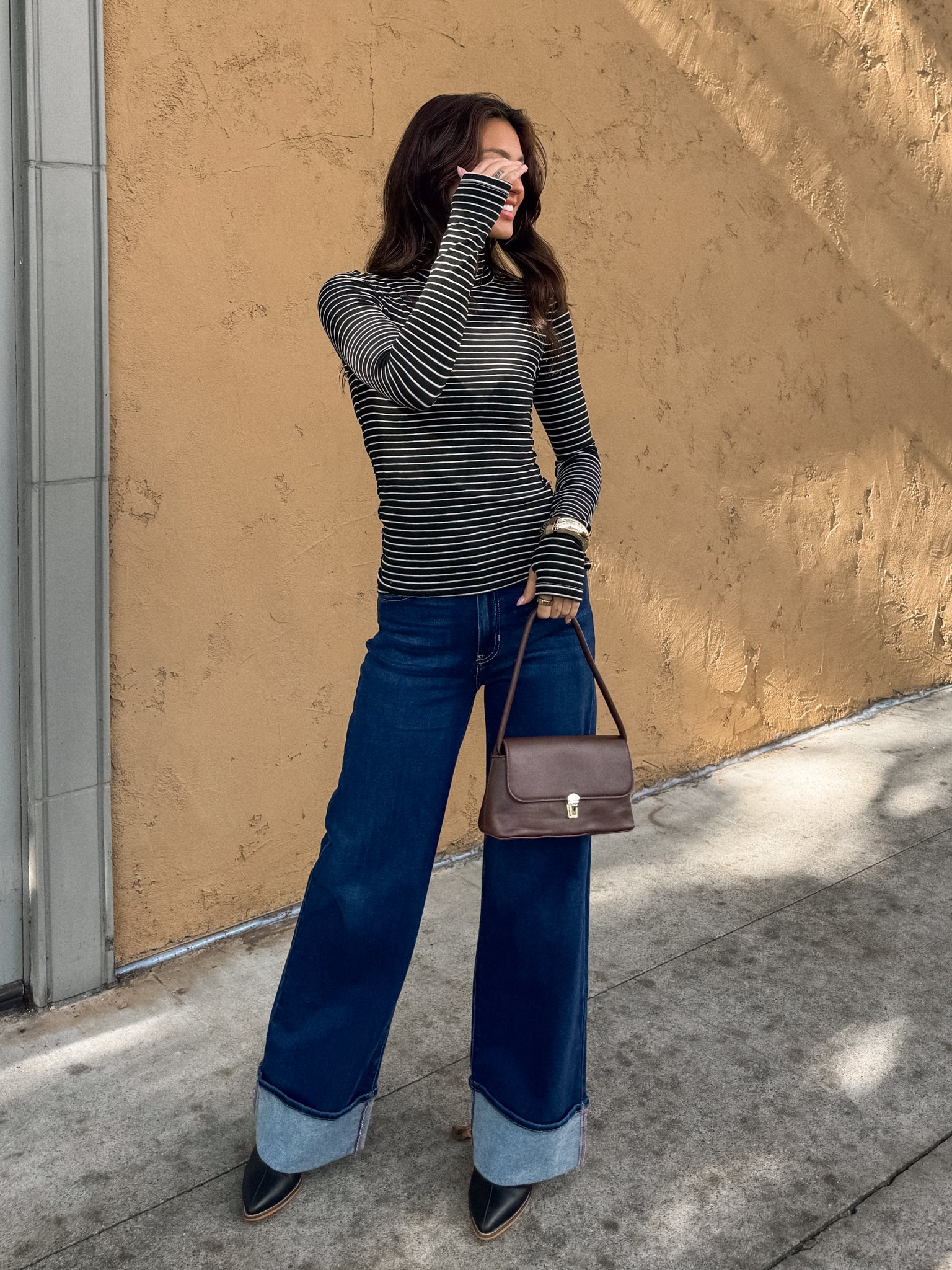 Between the Lines Stripe Turtle Neck - Final Sale - Image 3